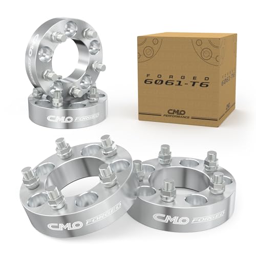 Customadeonly 5x114.3 to 5x150 Wheel Adapters (2PC 1" 25mm) for 74mm Hub - M14x1.5 - Fix Offset, Improve Stance & Appearance - Forged Aluminum