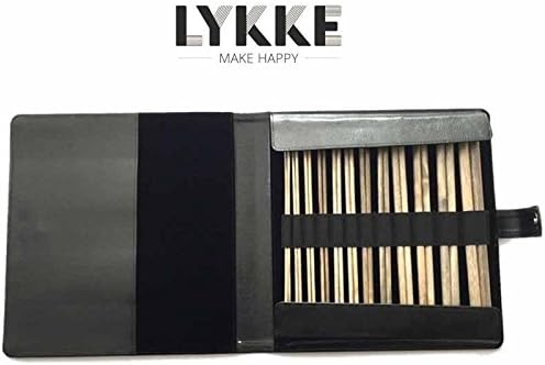 Lykke Driftwood 14" Straight Gift Set in Black Faux Leather Pouch