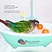 Bird Parrot Bathtub, Automatic Bird Shower Bathing Tub, Small Bird Bathtub Box with Faucet and Shower Accessories for Small Pet, Parakeet, Lovebirds, and Canary