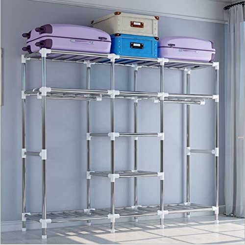 Armario de almacenamiento de ropa ZAW de 82 cm con estructura metálica dorada 5