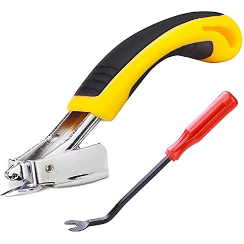 Staple Remover,Upholstery and Construction Staple Puller Tack Lifter Tool,Heavy Duty Carpet Remover,Nail Puller for Removing All Kinds of Staples for Furniture,Floor,Wooden Case,Carton Cover