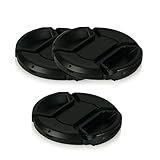 3x 55mm Tapa de objetivo para Canon EOS 1100D | 550D | 600D - Sony Alpha 100 | 200 | 230 | 290 | 330 | 350 | 380 | 390 | 450 | 500 | 550 | 580 | 700 - Alpha 7 - Sony Alpha SLT-33 | SLT-35 | SLT-37 | SLT-55V | SLT-57 | SLT-58 | SLT-65V | SLT-77V y mucho más…