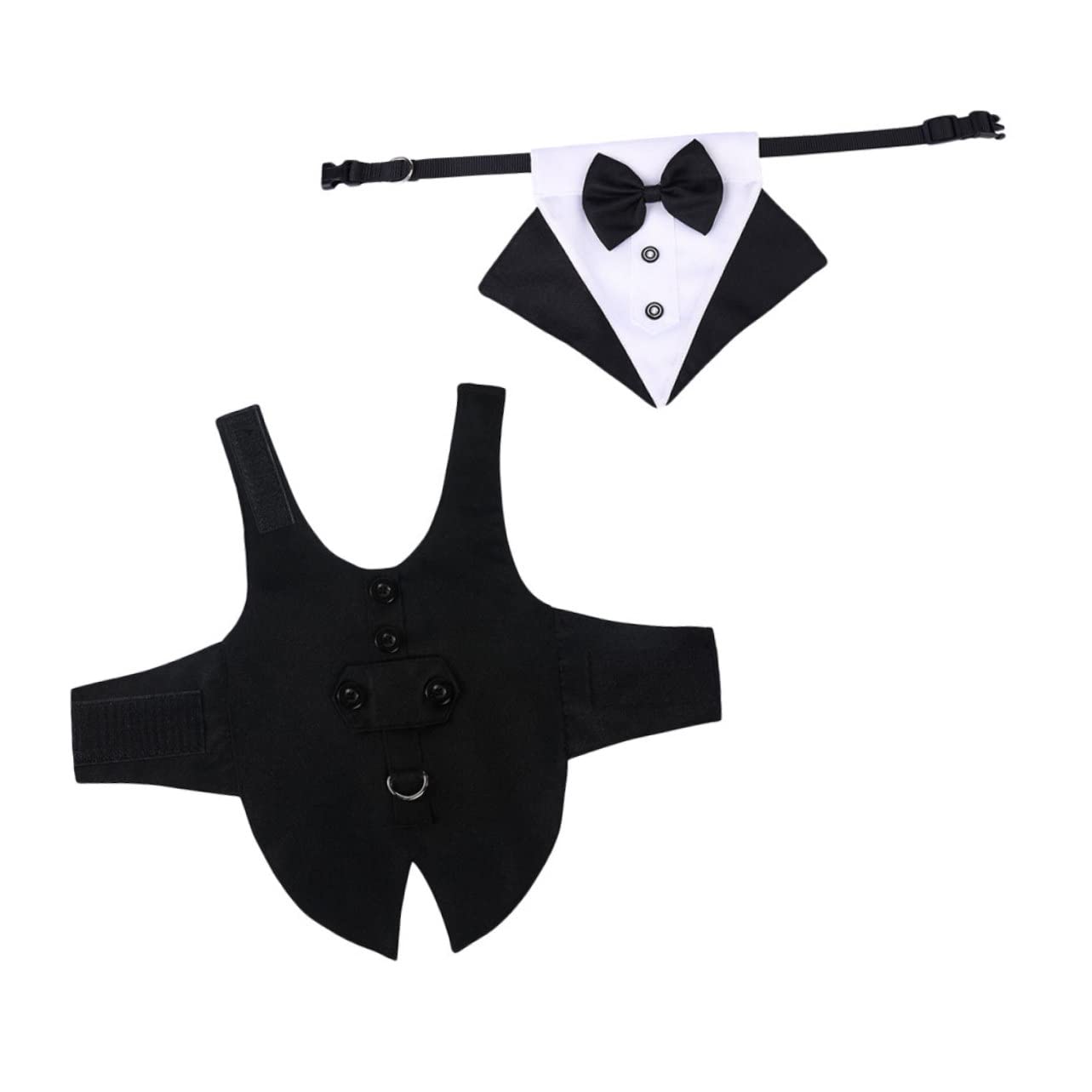 Costume de mariage pour chien et bandana chic pour les photos de cérémonie en famille