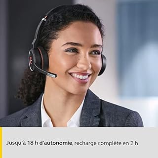 Jabra Evolve 75 Headset Sans Fil supra-auriculaire – Casque stéréo Unified Communications avec Batterie Longue Durée… - Les Beatles, Paul McCartney, John Lennon, RIngo Starr, George Harrison Jabra Evolve 75 Headset Sans Fil supra-auriculaire – Casque stéréo Unified Communications avec Batterie Longue Durée… – Image 5