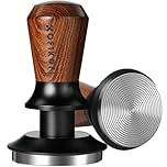 KOFIKOFI 58mm Espresso Coffee Tamper with Two 30lbs Spring Loaded, Barista Tools Hand Tamper with Stainless Steel Ripple Base and Rosewood Handle Fits for E61, Breville, Gaggia 58mm Espresso Machines