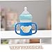 PRETYZOOM 4pcs Silicone Milk Bottle Handles Soft Non-slip Grip for Small Hands Fit for All Bottles Dishwasher Safe for Easy Cleaning Transitioning Cup