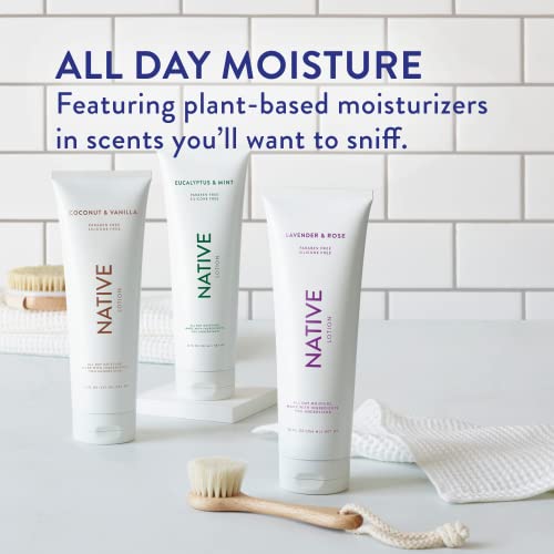 Native Lavender And Rose Body Lotion For Women And Men, Body Moisturizers For Dry Skin, 12 Fl Oz #TOP5