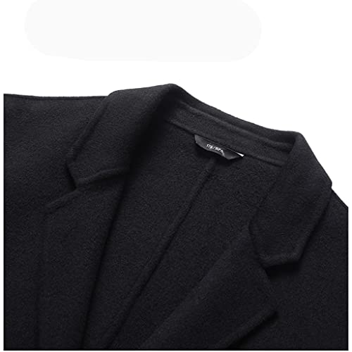 Fato de lã dupla face feito à mão outono e inverno terno de lã masculino casual terno casaco casaco