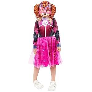 amscan 9918117 Kinderkostüm, offizielles Lizenzprodukt, Paw Patrol Skye, Alter 3–6 Jahre