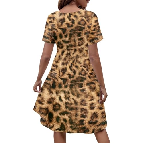 Image of Women's Summer Formal Dresses Short Sleeve Wrap V Neck Dresses Bridesmaid Wedding Guest Dress with Pockets