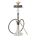 Produktbild THE HOOKAH BLACK MAMBA - HANDCUT SET Shisha Hookah 67cm V2A Edelstahl Komplettset Wasserpfeife Adapter Molassefänger Kaminaufsatz 18/8 Kopfschliff Gold, Roségold, BLACK GOLD