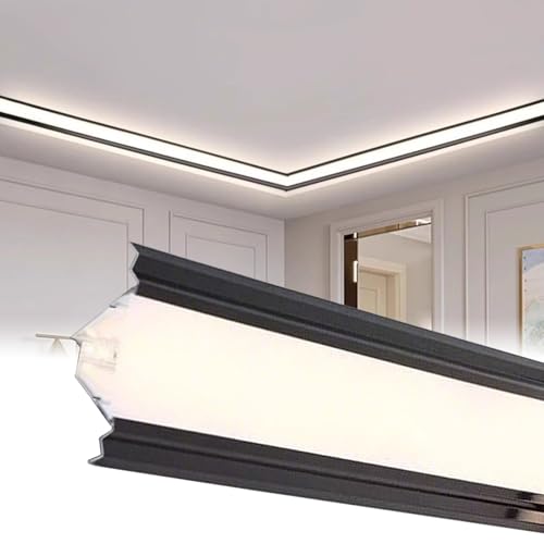 Moldura LED de aluminio para decoración de interiores y salones modernos