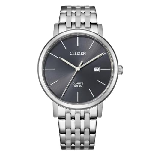 Citizen Mens analoog quartz horloge, Zilver/Grijs, Eén maat, Armband