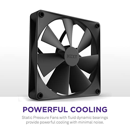 Image of NZXT Kraken 280 - RL-KN280-B1-280mm AIO CPU Liquid Cooler - Customizable 1.54 inch Square LCD Display for Images, Performance Metrics and More - High-Performance Pump - 2 x F140P Fans - Black