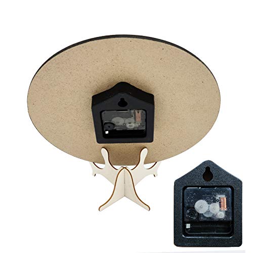 AMZBSR Silent Non-Ticking Wooden Decorative Round Wall Clock Quality Quartz Battery Operated Wall Clocks Vintage Country Style Home Decor Round Wall Clock(10 Inch, Blue Sea Beach Starfish) - Image 5