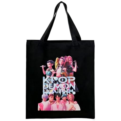 KEVRDRT Bolsa de Tela Dem0n Hun-ters, Tote Bag Tela con Estampado de Hunt-rix, 35x40 cm, Reutilizable Bolsas Tela, Regalo Original Mujer y para Fans del Anime (2) | Ya disponible en tu tienda friki favorita! En mundofriki.es!