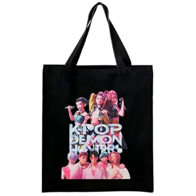 KEVRDRT Bolsa de Tela Dem0n Hun-ters, Tote Bag Tela con Estampado de Hunt-rix, 35x40 cm, Reutilizable Bolsas Tela, Regalo Original Mujer y para Fans del Anime (2) | Ya disponible en tu tienda friki favorita! En mundofriki.es!