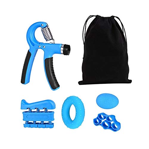 GymWar Combo of Hand Grip Strengthener, Hand Exerciser, Strength Trainer,Non-Slip Gripper, Great for Athletes Pianists Kids Hand Rehabilitation Exercising Hand Gripper(Blue) by GymWar (B08LQB35ZP) Amazon Price History, Amazon Price Tracker