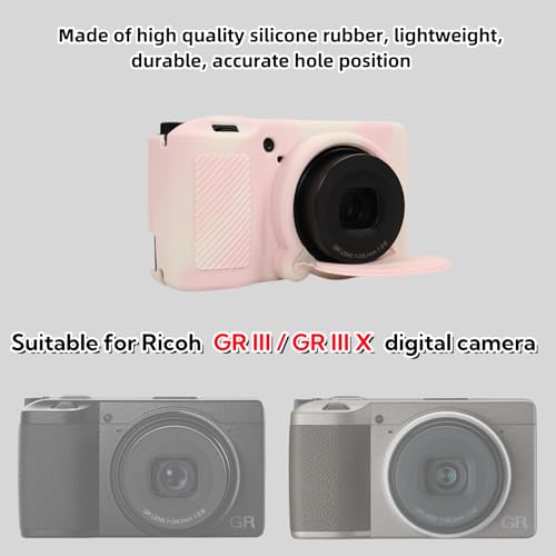 Funda de silicona para Ricoh GR III/GR III X, con cubrebocas removible miniatura 2