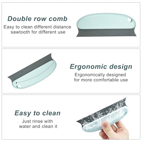 Chiluxendo 5 Stück Fusselrasierer Tierhaarentferner, Fusselentferner Fusselbürste, Katzenhaarentferner Lint Remover, Hundehaare Entfernen Wollkamm, Flusenentferner Pilling Bürste,Tierhaare Wollbürste