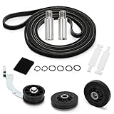 Upgraded Dryer Repair Kit Compatible with Speed Queen 1992 & Newer SM Dryer, Include RB170002 Dryer Roller Kit, D516792 Dryer Idler Pulley, 93.3'' D511255P Dryer Belt & RB170003 Dryer Drum Glide Kit