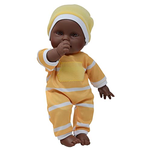 The New York Doll Collection 11 Inch Soft Body Doll In Gift Box - Award Winner & Toy 11'' Baby Doll (Yellow African American) #TOP6