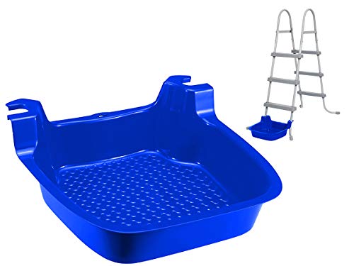 Bestway Flowclear Pool plus Fußbad für Poolleiter, blau, 41 x 41 x 15 cm