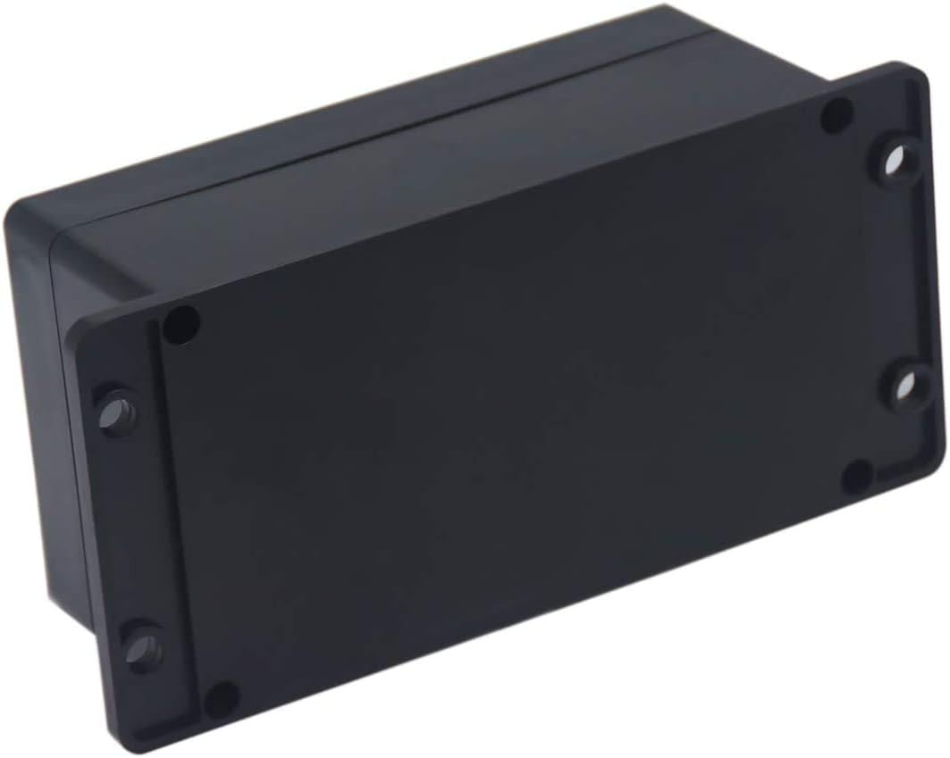 Project Box IP65 Waterproof Dustproof Junction Boxes ABS Plastic DIY Electronic Case,Indoor & Outdoor Electrical Power Cord Enclosure with Fixed Ear Black 6.22 x 3.54 x 2.36 inch(158x90x60mm)