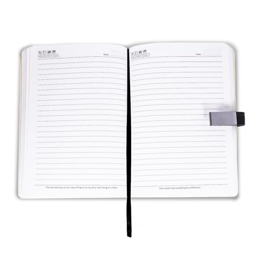 Image of ncgifts personalized diary with name | customized diary | personalized notebook A5 200 ruled pages Customized Diwali Daily Journal Diaries Diary Gifts for Men Women Friends, Family (Black)