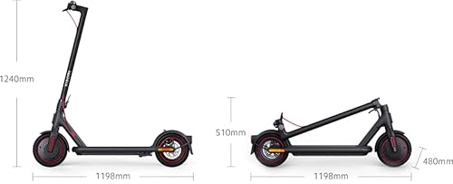 Xiaomi Electric Scooter 4 Pro - Patinete eléctrico de hasta 25 Km/h y 45 km de Distancia, 700 W de Potencia, Sube Pendientes de hasta 20% de inclinación, Pantalla LCD, diseño de Aluminio