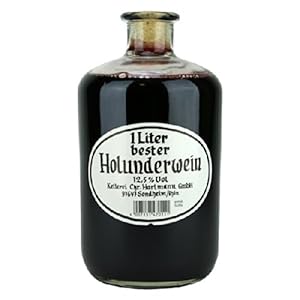 Christian Hartmann 1 Liter bester Holunderwein Apothekerflasche