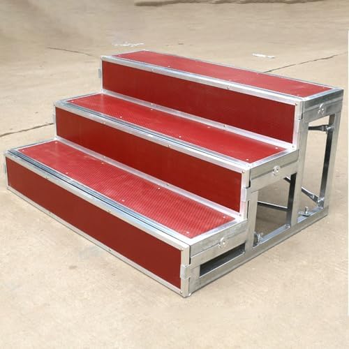 3-Tier Choral Risers for Choirs, Choir Singing Steps, Steel Staging Platform for Performances, Group Shot Stage Steps, Portable Risers for Events & Parties