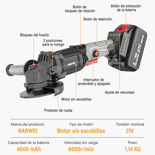 Corte Y Pulido, Tools esmeriladora black and decker Marca NANWEI (2)