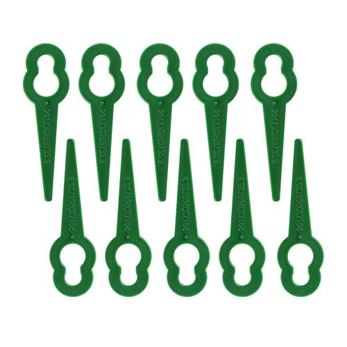 Grass Trimmer Blades Mower Replacement Trim Fast Switchblades Attachments 10pcs Plastic by LIUXIA