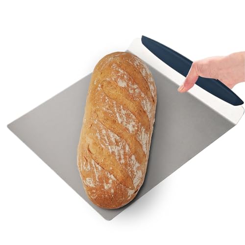 Espátula de pastel para tarta grande, elevador de tartas, pala inferior de acero inoxidable, bandeja para tartas cuadrada, herramienta móvil para pasteleros, cocina