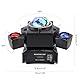 Areyourshop Moving Head Led DMX Licht,3 Head RGBW Bühnenlicht Moving Head Beam,Disco DJ Lichter für DJ Disco Party Konzertbeleuchtung Fernbedienung Moving Head