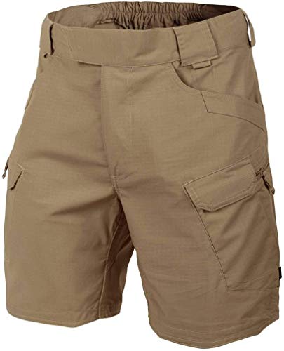 Helikon-Tex Men UTS Shorts Coyote Polycotton Ripstop Waist 34 Length 8.5, Urban Line Urban Tactical Shorts