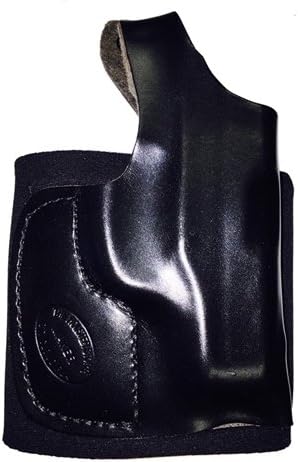 Ruger LCP 380 W/LASERMAX Pro Carry Ankle Holster Right Hand Black Leather & Neoprene Gun Holster