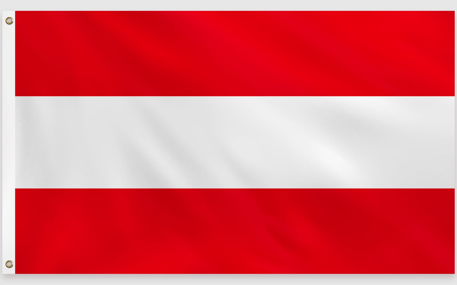 PartyYaa Austria Flag, 5ft x 3ft Austrian Flag for Party Decorations Single Side with 2 Brass Eyelets, Waterproof