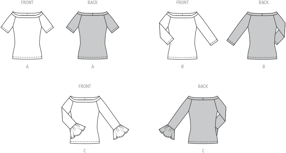 Burda X05730BURDA Easy to Make Misses' Top Sewing Pattern Packet, Design Code B5730, Sizes 8-18 (34-44)