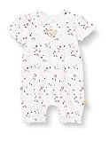 Steiff Baby - Mädchen Spielanzug Shorts, Bright White, 68 EU