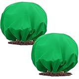 NNG 2PCS 8.1ft Dia. Round Winter Plant Covers Reusable Tree Freeze Protection with Drawstring Potted Plant Frost Blanket Outdoor Shrub Plant Cover for Winter Garden Potted Vegetable