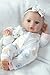 SCOM First Baby Doll Girl - 16 inch Realistic Soft Doll with Accessories, Silicone Real Lifelike Baby with Cloth Body & Vinyl for Kids 3 4 5 6 + Year Old Gifts