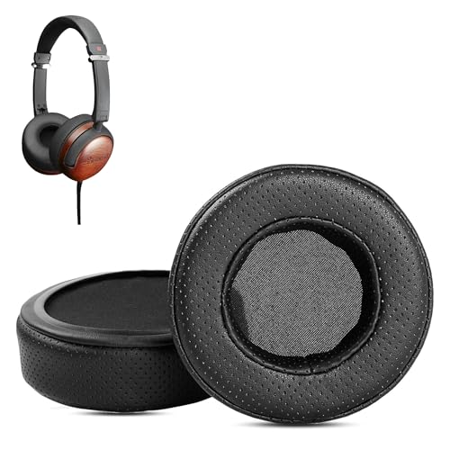 Thinksound ON 2 Kopfhörer Ersatz-Ohrpolster Kompatibel mit Thinksound On1 On2 ON 1 ON 2 Kopfhörer(Perforiertes Leder und Memory-Schaum Ersatzpolster)