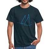 Spreadshirt Segeln Segelboote Meer Männer T-Shirt, XL, Navy