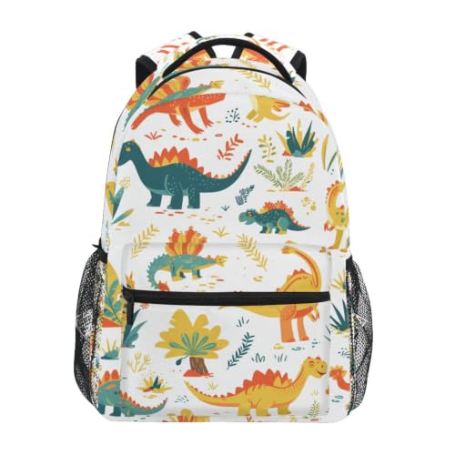 Sac à dos dinosaures colorés pour école et voyage des ados