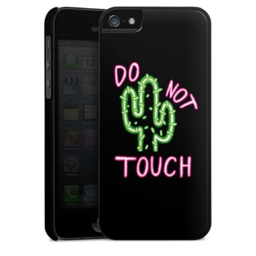 DeinDesign Premium Case kompatibel mit Apple iPhone 5s Smartphone Handyhülle Schutzhülle glänzend Kaktus Statement Spruch DeinDesign Premium Case kompatibel mit Apple iPhone 5s Smartphone Handyhülle Schutzhülle glänzend Kaktus Statement Spruch