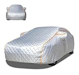 Hagelschutzplane Auto für Jeep Wrangler SUV 2007-2018, UV-beständig, Regen- und Sonnenschutz für den Außenbereich, verdickte Baumwolle, passend für Limousinen und SUVs(Silver)