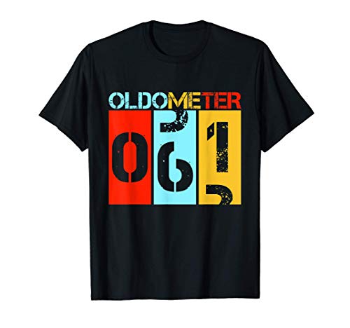 Oldometer 61º cumpleaños Leyenda desde 1960 Cumpleaños Camiseta