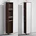 Wyndham Collection Amare Linen Tower & 360 Degree Rotating Floor Cabinet with Full-Length Mirror in Espresso